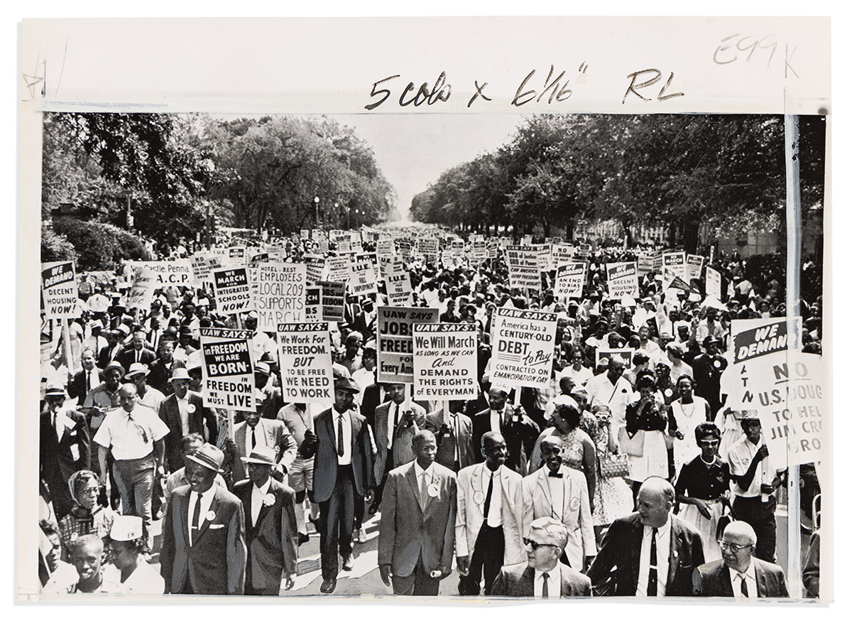 (CIVIL RIGHTS.) 24 press photos of various marches and demonstrations across the country.